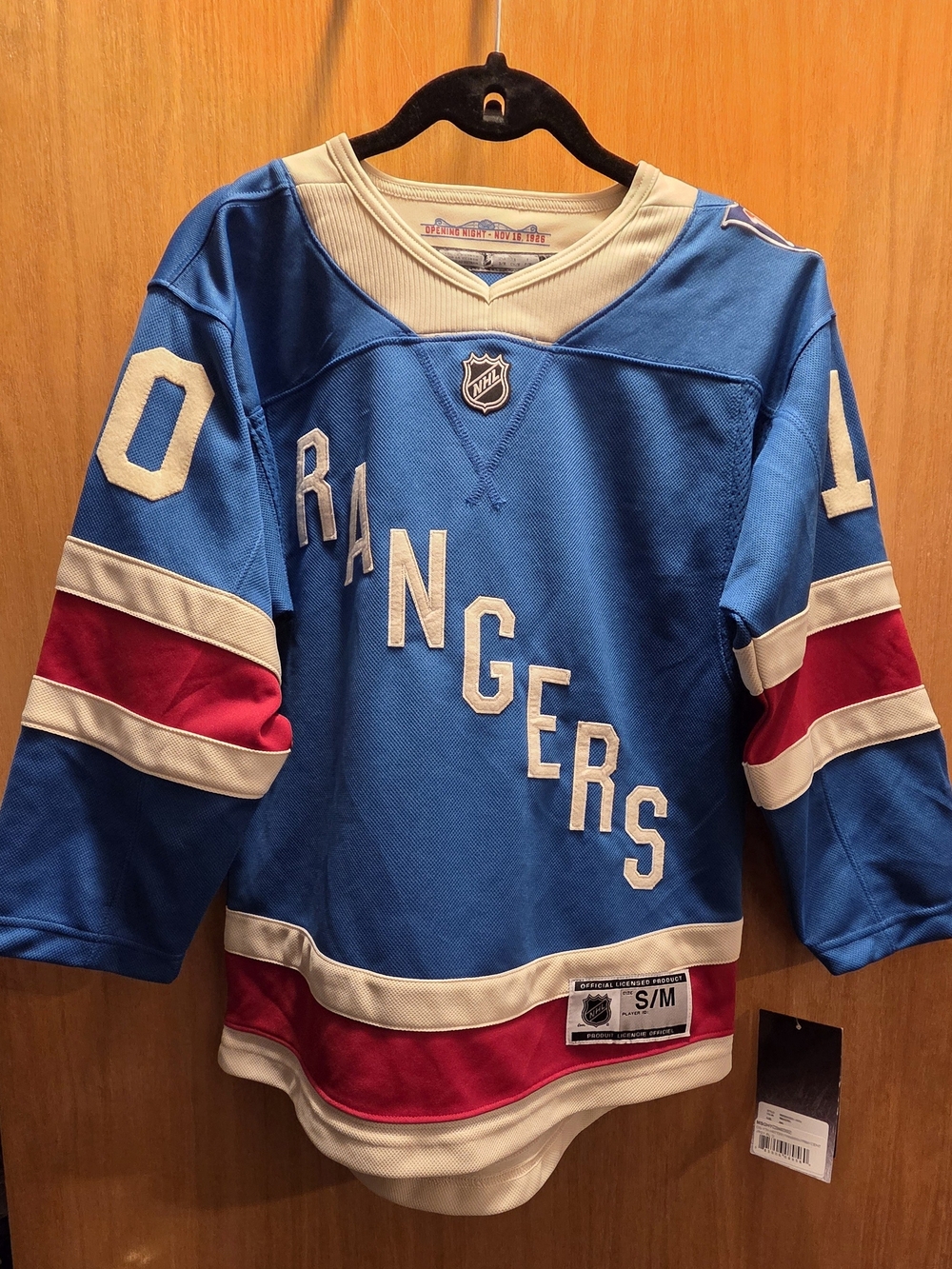 New York Rangers Panarin #10 Kids Hockey Jersey - Blue with Red & White Accents